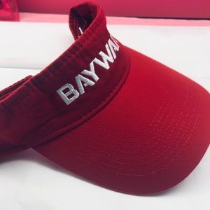 Red baywatch authentic beach sun visor festival